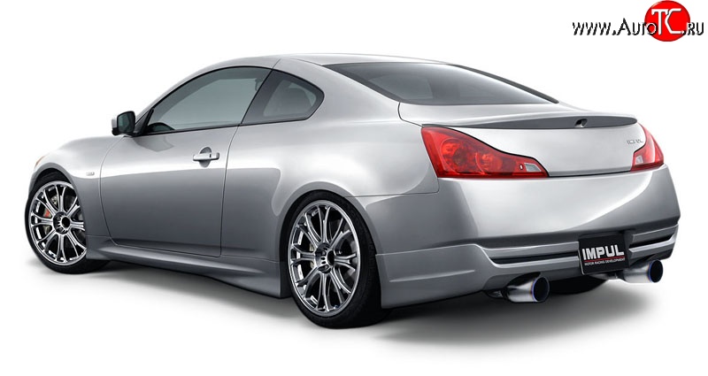 25 249 р. Накладка на задний бампер Impul INFINITI G37 V36 седан рестайлинг (2008-2014) (Неокрашенная)  с доставкой в г. Самара