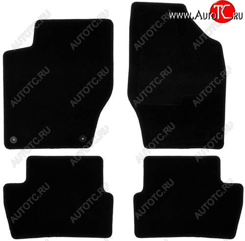 107 р. Текстильные коврики салона АКПП Klever Econom INFINITI JX35 (2012-2014) (Черные)  с доставкой в г. Самара