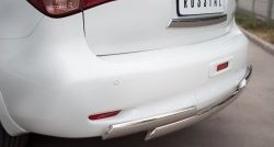 17 999 р. Защита заднего бампера (Ø75x42 мм, нержавейка) Russtal INFINITI QX56 Z62 (2010-2013)  с доставкой в г. Самара. Увеличить фотографию 2