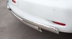 17 999 р. Защита заднего бампера (Ø75x42 мм, нержавейка) Russtal INFINITI QX56 Z62 (2010-2013)  с доставкой в г. Самара. Увеличить фотографию 3