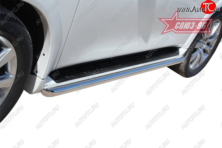 15 479 р. Защита штатных порогов Souz-96 (d60) INFINITI QX56 Z62 (2010-2013)  с доставкой в г. Самара