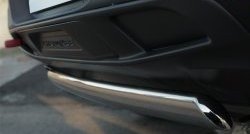 11 549 р. Защита заднего бампера (Trailhawk, Ø75x42 мм, нержавейка) Russtal Jeep Cherokee KL дорестайлинг (2014-2017)  с доставкой в г. Самара. Увеличить фотографию 4