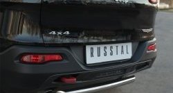 14 999 р. Защита заднего бампера (Trailhawk, 63 мм, нержавейка) SLITKOFF Jeep Cherokee KL дорестайлинг (2014-2017)  с доставкой в г. Самара. Увеличить фотографию 3