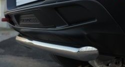 14 999 р. Защита заднего бампера (Trailhawk, 63 мм, нержавейка) SLITKOFF Jeep Cherokee KL дорестайлинг (2014-2017)  с доставкой в г. Самара. Увеличить фотографию 4