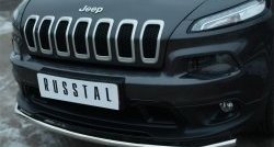 14 549 р. Одинарная защита переднего бампера из трубы диаметром 42 мм SLITKOFF Jeep Cherokee KL дорестайлинг (2014-2017)  с доставкой в г. Самара. Увеличить фотографию 4