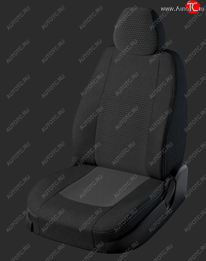5 999 р. Чехлы для сидений Lord Autofashion Турин (жаккард, спинка и сиденье 60/40, 3 Г-образных подголовника) KIA Ceed 2 JD дорестайлинг, хэтчбэк (2012-2015) (Черный, вставка Черный Мокка)  с доставкой в г. Самара
