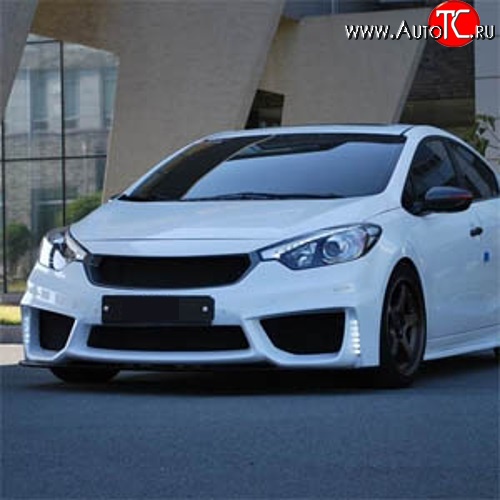 18 999 р. Передний бампер Drive  KIA Cerato  3 YD (2013-2016) дорестайлинг седан (Неокрашенный)  с доставкой в г. Самара