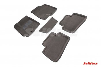 Текстильные коврики в салон SEINTEX 3D серые KIA Cerato  2 TD (2008-2013) седан