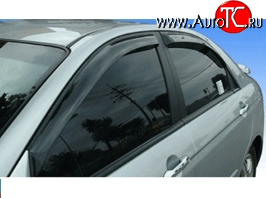 611 р. Дефлекторы окон (ветровики) Novline 4 шт KIA Cerato 2 TD седан (2008-2013)  с доставкой в г. Самара
