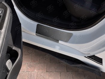 1 889 р. Пороги накладки Russtal KIA Optima 4 JF дорестайлинг седан (2016-2018) (Нержавейка полированная)  с доставкой в г. Самара. Увеличить фотографию 3
