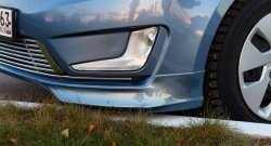 3 799 р. Накладки на передний бампер BS KIA Rio 3 QB дорестайлинг седан (2011-2015) (Неокрашенная)  с доставкой в г. Самара. Увеличить фотографию 3