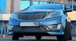 Накладки на передний бампер BS KIA Rio 3 QB хэтчбек 5 дв. дорестайлинг (2011-2015)