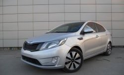 3 639 р. Решётка радиатора Pandora  KIA Rio  3 QB (2011-2015) дорестайлинг седан, хэтчбек 5 дв. дорестайлинг (Неокрашенная)  с доставкой в г. Самара. Увеличить фотографию 5