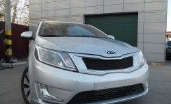 3 639 р. Решётка радиатора Pandora  KIA Rio  3 QB (2011-2015) дорестайлинг седан, хэтчбек 5 дв. дорестайлинг (Неокрашенная)  с доставкой в г. Самара. Увеличить фотографию 8