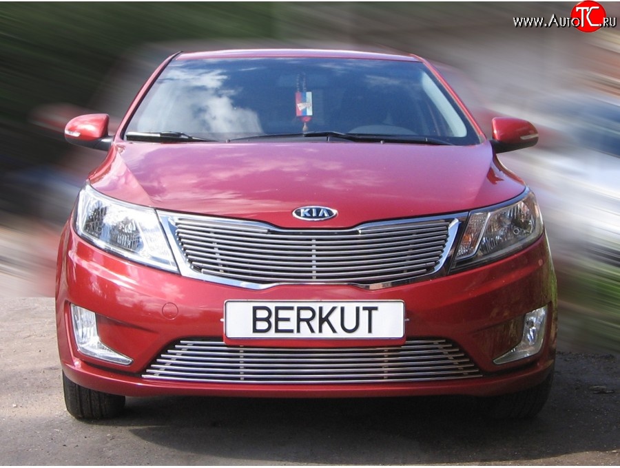 4 999 р. Декоративная вставка решетки радиатора QB Berkut KIA Rio 3 QB хэтчбек 5 дв. дорестайлинг (2011-2015)  с доставкой в г. Самара