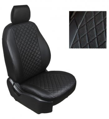 Чехлы Seintex (экокожа/ромб) KIA Rio  2 JB (2005-2009) дорестайлинг седан