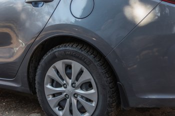 4 549 р. Защитные накладки на арки ArtForm KIA Rio 4 FB дорестайлинг седан (2016-2020) (Поверхность: шагрень)  с доставкой в г. Самара. Увеличить фотографию 2