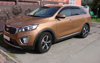949 р. Дефлектора окон SIM KIA Sorento UM/Prime дорестайлинг (2014-2018)  с доставкой в г. Самара. Увеличить фотографию 2