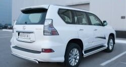 12 499 р. Защита заднего бампера (Ø75x42 мм, нержавейка) Russtal Lexus GX460 J150 1-ый рестайлинг (2013-2019)  с доставкой в г. Самара. Увеличить фотографию 2