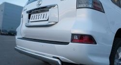 12 499 р. Защита заднего бампера (Ø75x42 мм, нержавейка) Russtal Lexus GX460 J150 1-ый рестайлинг (2013-2019)  с доставкой в г. Самара. Увеличить фотографию 3