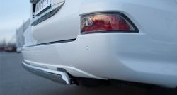 12 499 р. Защита заднего бампера (Ø75x42 мм, нержавейка) Russtal Lexus GX460 J150 1-ый рестайлинг (2013-2019)  с доставкой в г. Самара. Увеличить фотографию 4