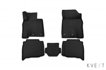 Комплект ковриков салона Kvest Lexus LX450d J200 2-ой рестайлинг (2015-2022) (Черный)