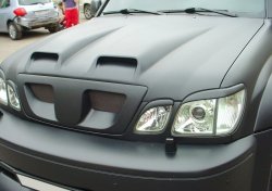 4 149 р. Реснички на фары CUSTOM Lexus LX470 J100 дорестайлинг (1998-2002) (Неокрашенные)  с доставкой в г. Самара. Увеличить фотографию 2