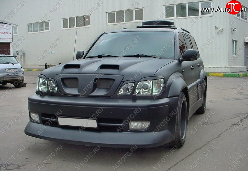 4 149 р. Реснички на фары CUSTOM Lexus LX470 J100 дорестайлинг (1998-2002) (Неокрашенные)  с доставкой в г. Самара