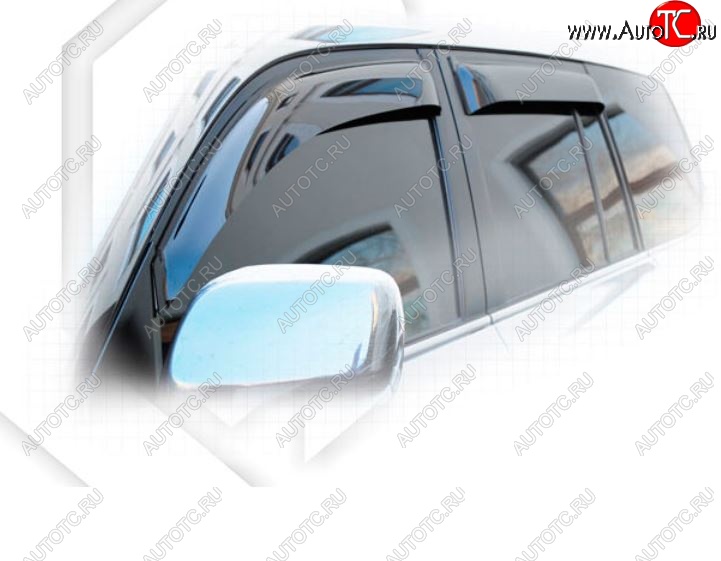 2 299 р. Дефлектора окон CA-Plastiс Lexus LX570 J200 дорестайлинг (2007-2012) (Classic полупрозрачный, Без хром.молдинга, Крепление только на скотч)  с доставкой в г. Самара