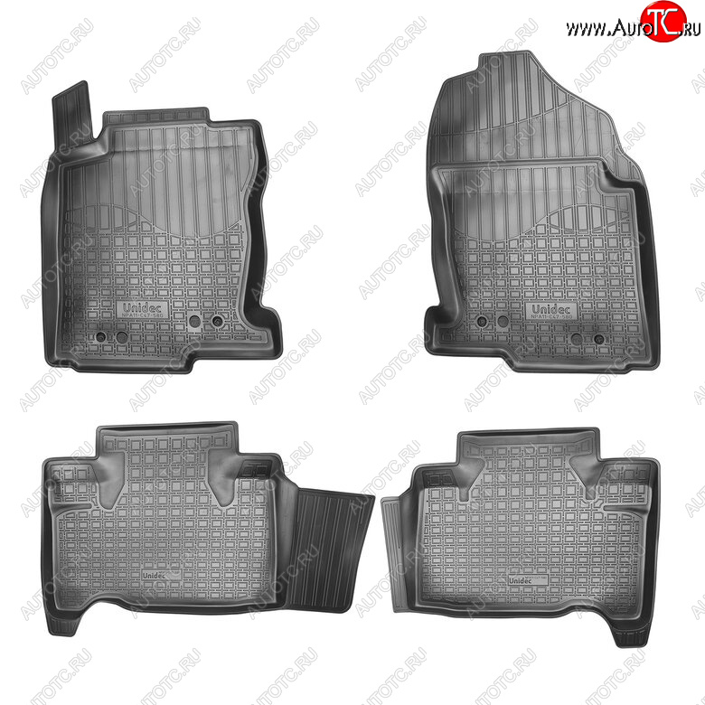 2 699 р. Комплект ковриков в салон Norplast Unidec Lexus NX200 Z10 дорестайлинг (2014-2017) (Цвет: черный)  с доставкой в г. Самара