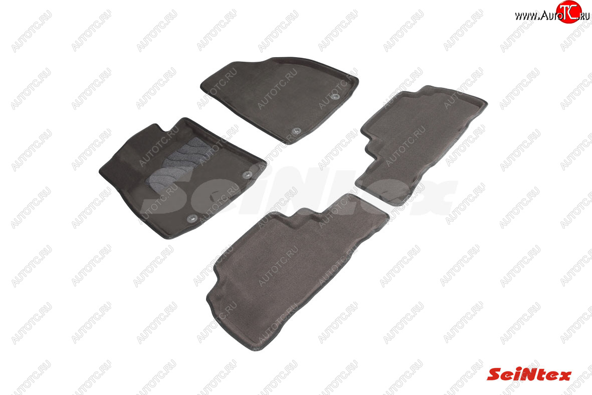 7 649 р. Текстильные 3D коврики в салон SEINTEX серые  Lexus RX350  AL10 (2008-2015) дорестайлинг, рестайлинг  с доставкой в г. Самара
