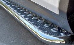 24 649 р. Широкая защита порогов из трубы диаметром 42 мм SLITKOFF Lexus RX 200T AL20 дорестайлинг (2015-2017)  с доставкой в г. Самара. Увеличить фотографию 3