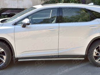 19 999 р. Защита порогов SLITKOFF из круглой трубы диаметром 42 мм v3 Lexus RX 200T AL20 дорестайлинг (2015-2017)  с доставкой в г. Самара. Увеличить фотографию 3