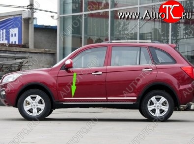 6 899 р. Молдинги CT Lifan X60 2-ой рестайлинг (2016-2025) (Неокрашенные)  с доставкой в г. Самара