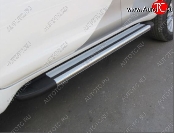 11 519 р. Порожки для ног Arbori Luxe Silver Lifan X60 2-ой рестайлинг (2016-2025)  с доставкой в г. Самара