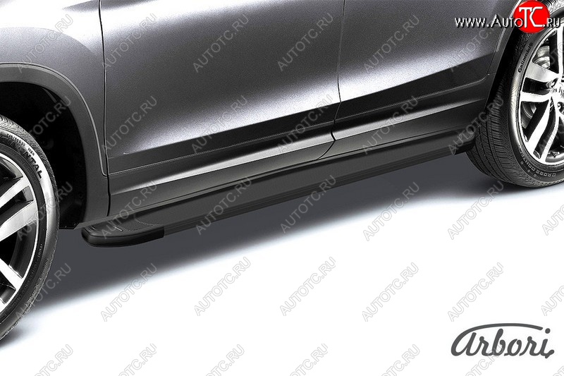 11 339 р. Порожки для ног Arbori Optima Black Lifan X60 2-ой рестайлинг (2016-2025)  с доставкой в г. Самара