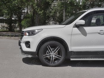 17 699 р. Защита переднего бампера (Ø 63 мм, ) SLITKOFF Lifan X70 (2018-2025)  с доставкой в г. Самара. Увеличить фотографию 3