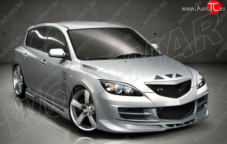 12 999 р. Пороги накладки CSR Mazda 3/Axela BK дорестайлинг, хэтчбэк (2003-2006)  с доставкой в г. Самара
