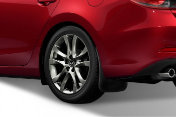 2 249 р. Задние брызговики Frosch Mazda 6 GJ дорестайлинг седан (2012-2015)  с доставкой в г. Самара. Увеличить фотографию 2