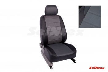 Чехлы для сидений Seintex (экокожа, 40/60) Mazda CX-5  KE (2011-2017) дорестайлинг, рестайлинг (Черный+серый)