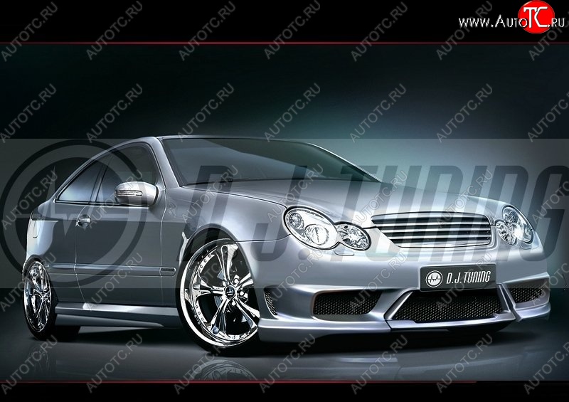 24 999 р. Передний бампер D.J. Mercedes-Benz C-Class CL203 дорестайлинг купе (2001-2004)  с доставкой в г. Самара