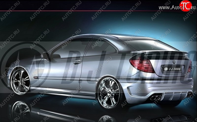 25 899 р. Задний бампер R1 Mercedes-Benz C-Class CL203 дорестайлинг купе (2001-2004)  с доставкой в г. Самара