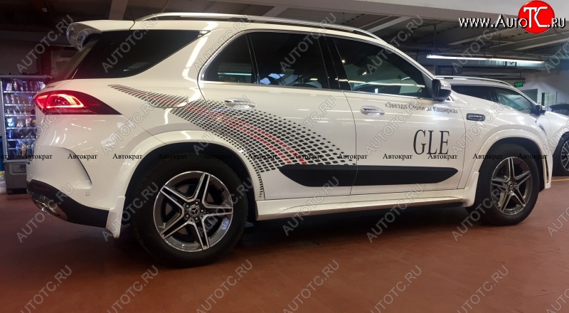 17 999 р. Брызговики AMG АВТОКРАТ (стеклопластик)  Mercedes-Benz GLE class  W167 (2018-2025) (Комплект, Неокрашенные)  с доставкой в г. Самара