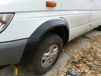 7 149 р. Накладки на колёсные арки CT Mercedes-Benz Sprinter W901 (1995-2000) (Неокрашенные)  с доставкой в г. Самара. Увеличить фотографию 4