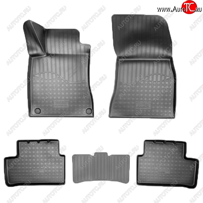 2 679 р. Коврики салонные Noplast (3D) Mercedes-Benz CLA class C118  седан (2019-2025) (Черные)  с доставкой в г. Самара
