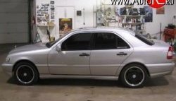 3 399 р. Козырёк на заднее лобовое стекло Rieger Style Mercedes-Benz C-Class W202 дорестайлинг седан (1993-1997) (стеклопластик: жёсткий, Неокрашенный)  с доставкой в г. Самара. Увеличить фотографию 3