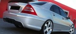 9 049 р. Пороги накладки AMG Style Mercedes-Benz C-Class W203 дорестайлинг седан (2000-2004) (Неокрашенные)  с доставкой в г. Самара. Увеличить фотографию 2