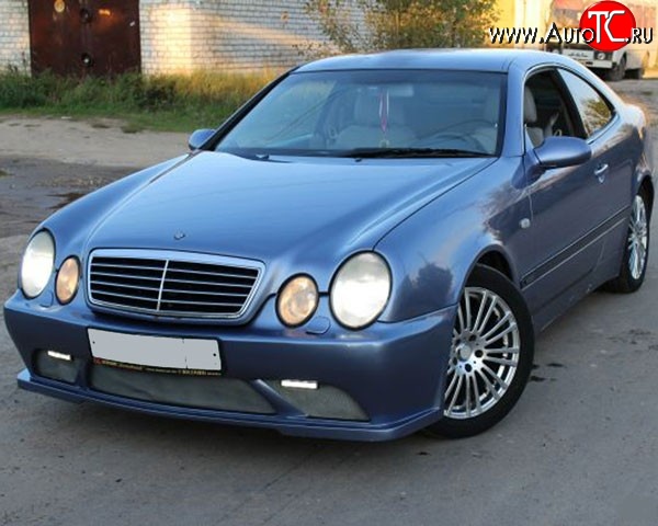 11 999 р. Передний бампер M-VRS на Mercedes-Benz CLK class W208 (1997-2002) (Неокрашенный)  с доставкой в г. Самара
