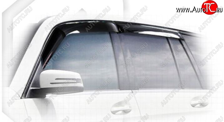 2 199 р. Дефлектора окон CA-Plastiс Mercedes-Benz GLK class X204 дорестайлинг (2008-2012) (Classic полупрозрачный, Без хром.молдинга)  с доставкой в г. Самара
