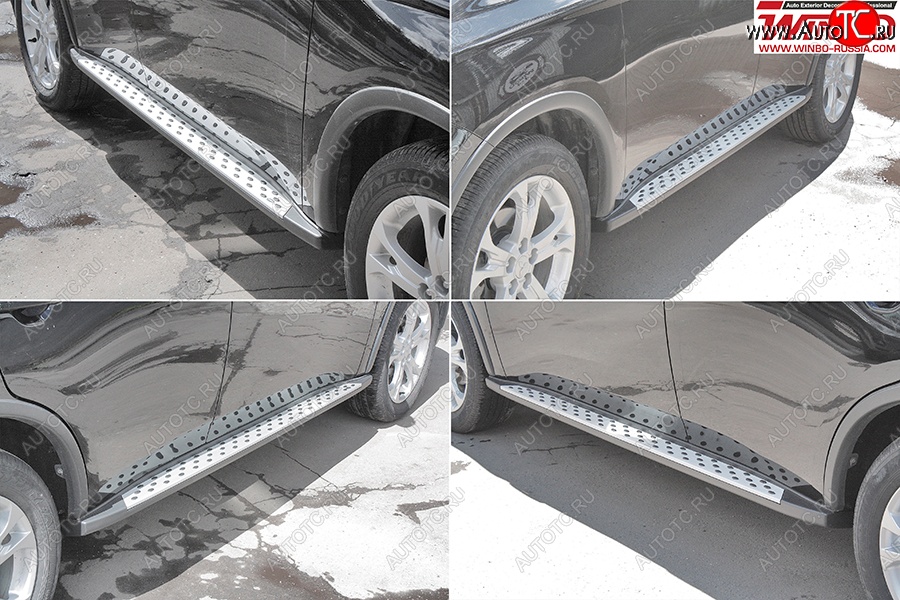 15 399 р. Подножки боковые WINBO OE Style  Mitsubishi Outlander  GF (2012-2018) дорестайлинг, 2-ой рестайлинг (Песчаное покрытие (зернистая поверхность))  с доставкой в г. Самара